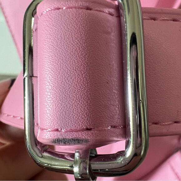 Dolls Kill oversize pink and black skull spiderweb coffin backpack. New in box - Picture 5 of 15